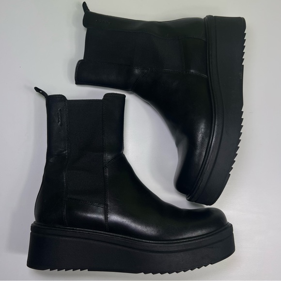Vagabond Tara Chelsea black Boots size 40 size 10 US - Picture 3 of 11